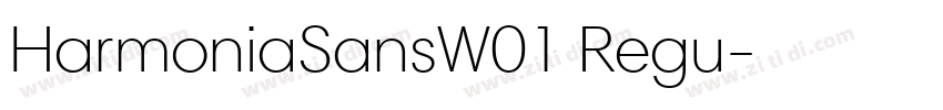 HarmoniaSansW01 Regu字体转换